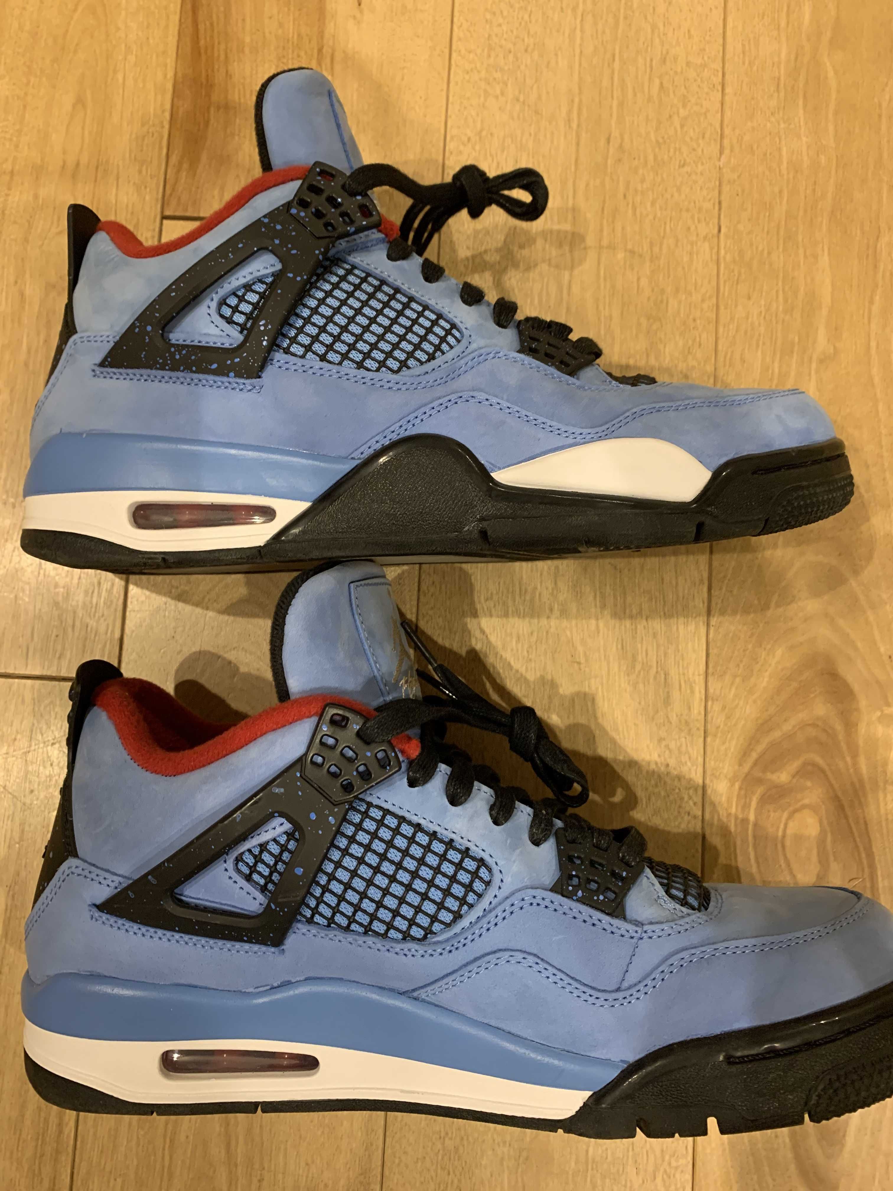 Travis Scott × Nike Air Jordan 4 Retro Cactus Jack "University Blue"