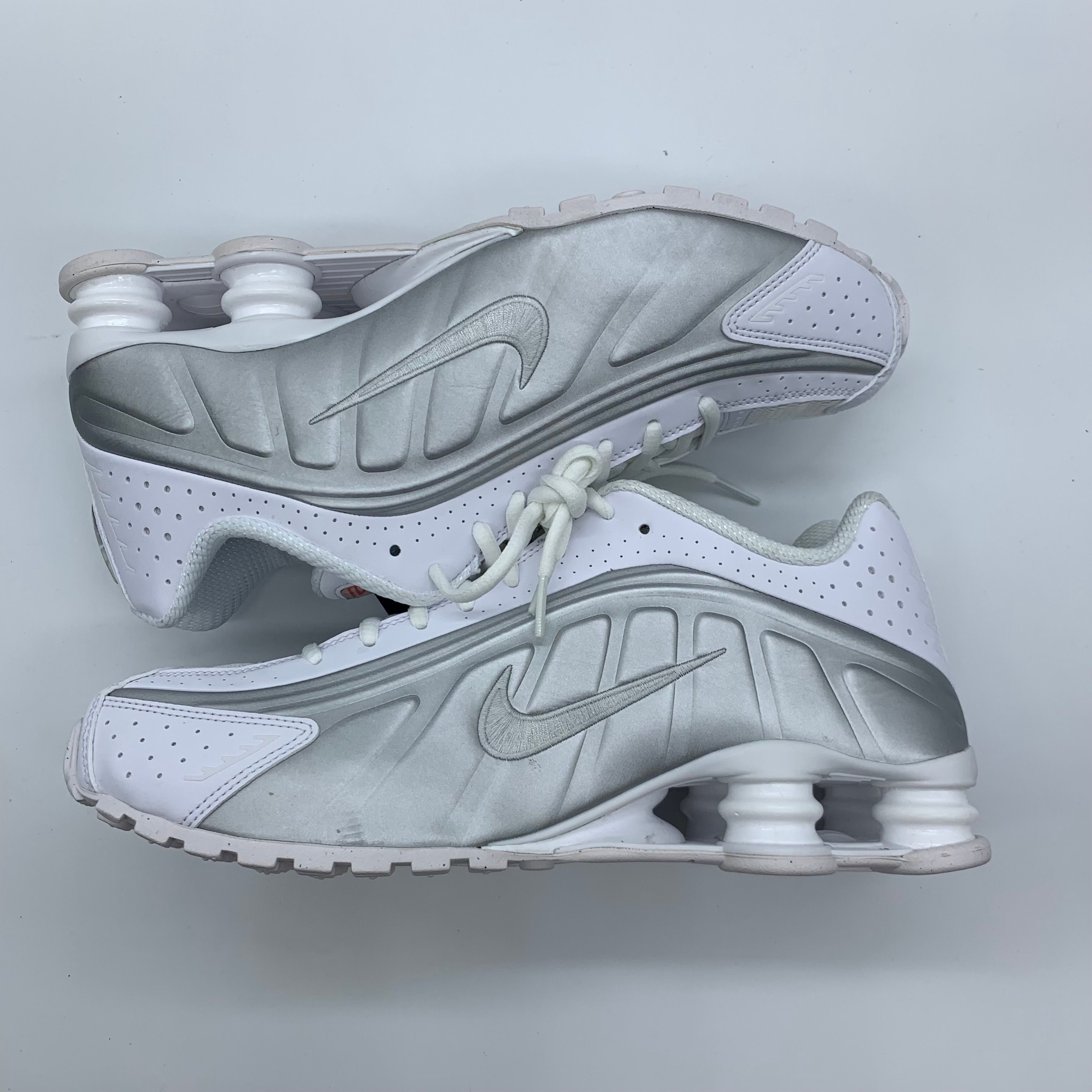 Nike Shox R4 "White/Metallic Silver/White"