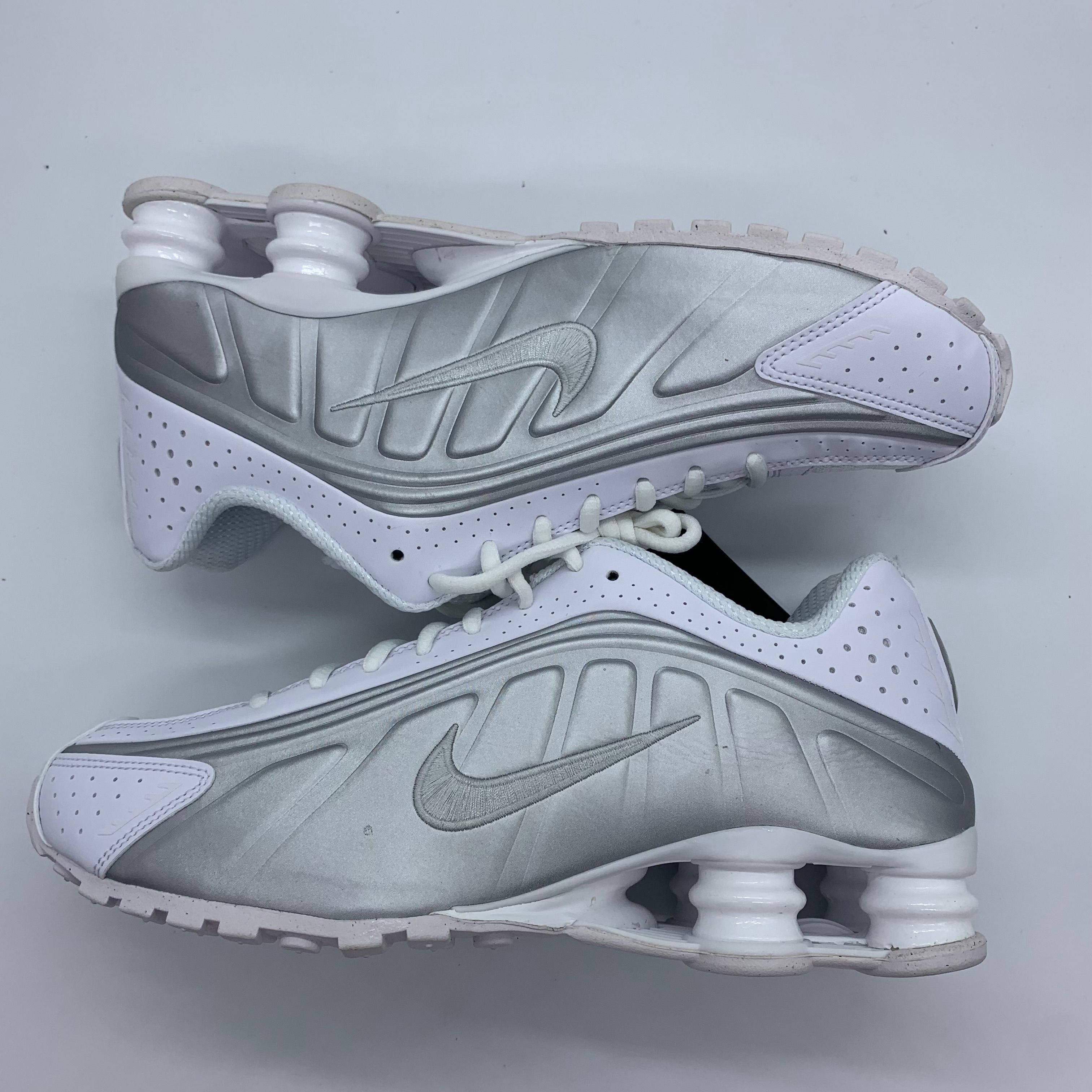 Nike Shox R4 "White/Metallic Silver/White"