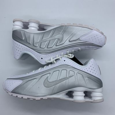 Nike Shox R4 "White/Metallic Silver/White"