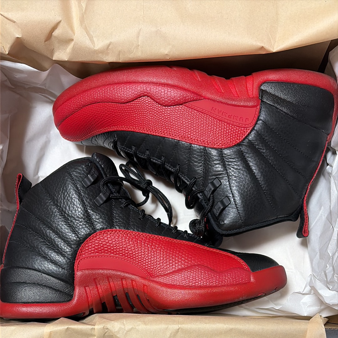 Nike Air Jordan 12 Retro "Flu Game/Black and Varsity Red" (2025)