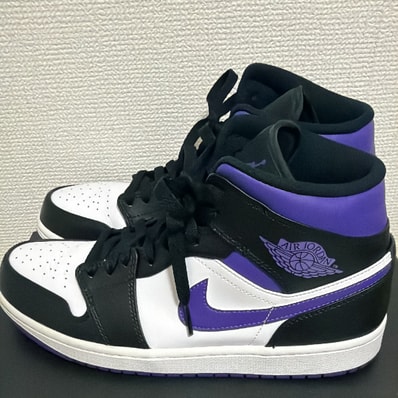 Nike Air Jordan 1 Mid "Black/Court Purple"
