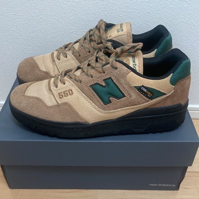 size? × New Balance 550 Cordura Pack "Light Brown/Green"