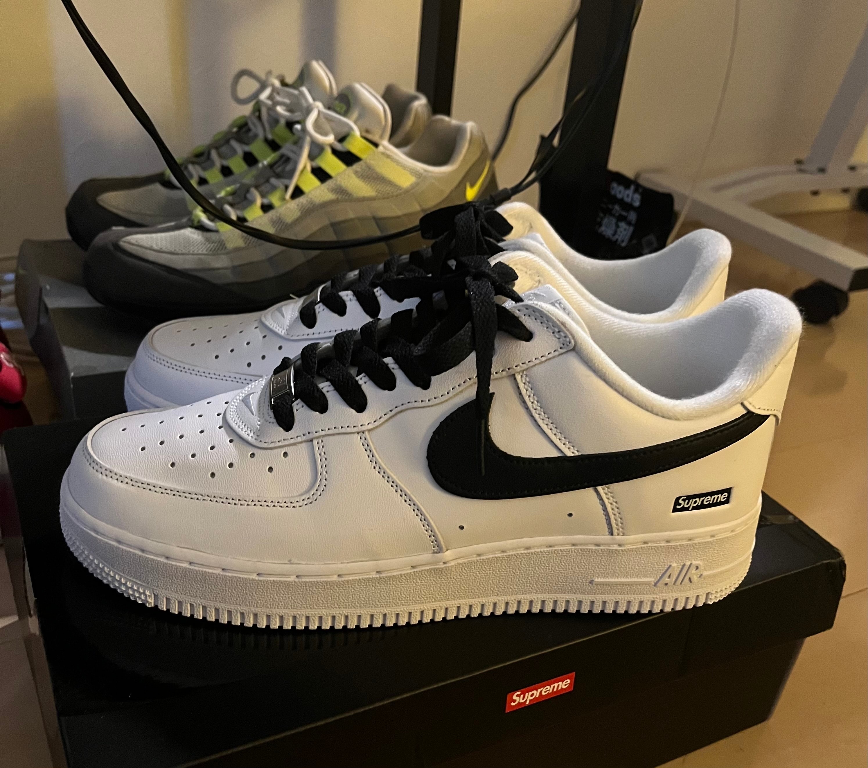 Supreme × Nike Air Force 1 Low "White/Black"