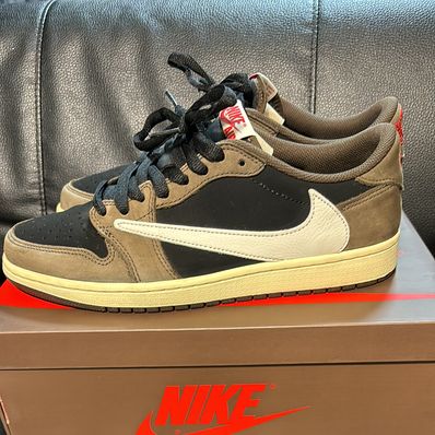 Travis Scott × Nike Air Jordan 1 Low OG SP-T "Black/Dark Mocha"