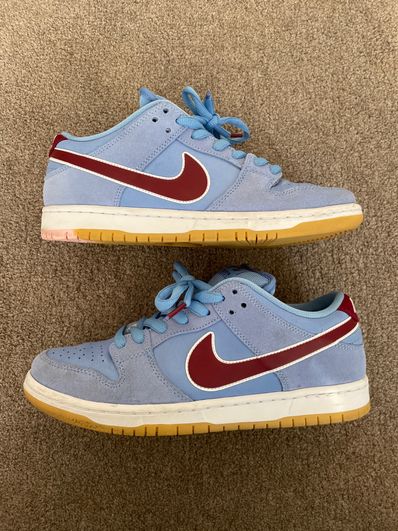 Nike SB Dunk Low Pro "Philadelphia Phillies/Valor Blue and Team Maroon"