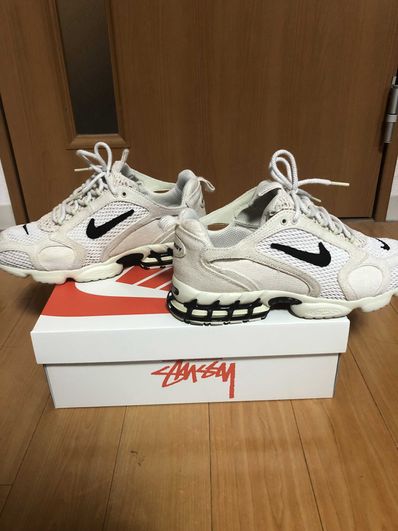 Stussy × Nike Air Zoom Spiridon CG 2 "Fossil/Black"