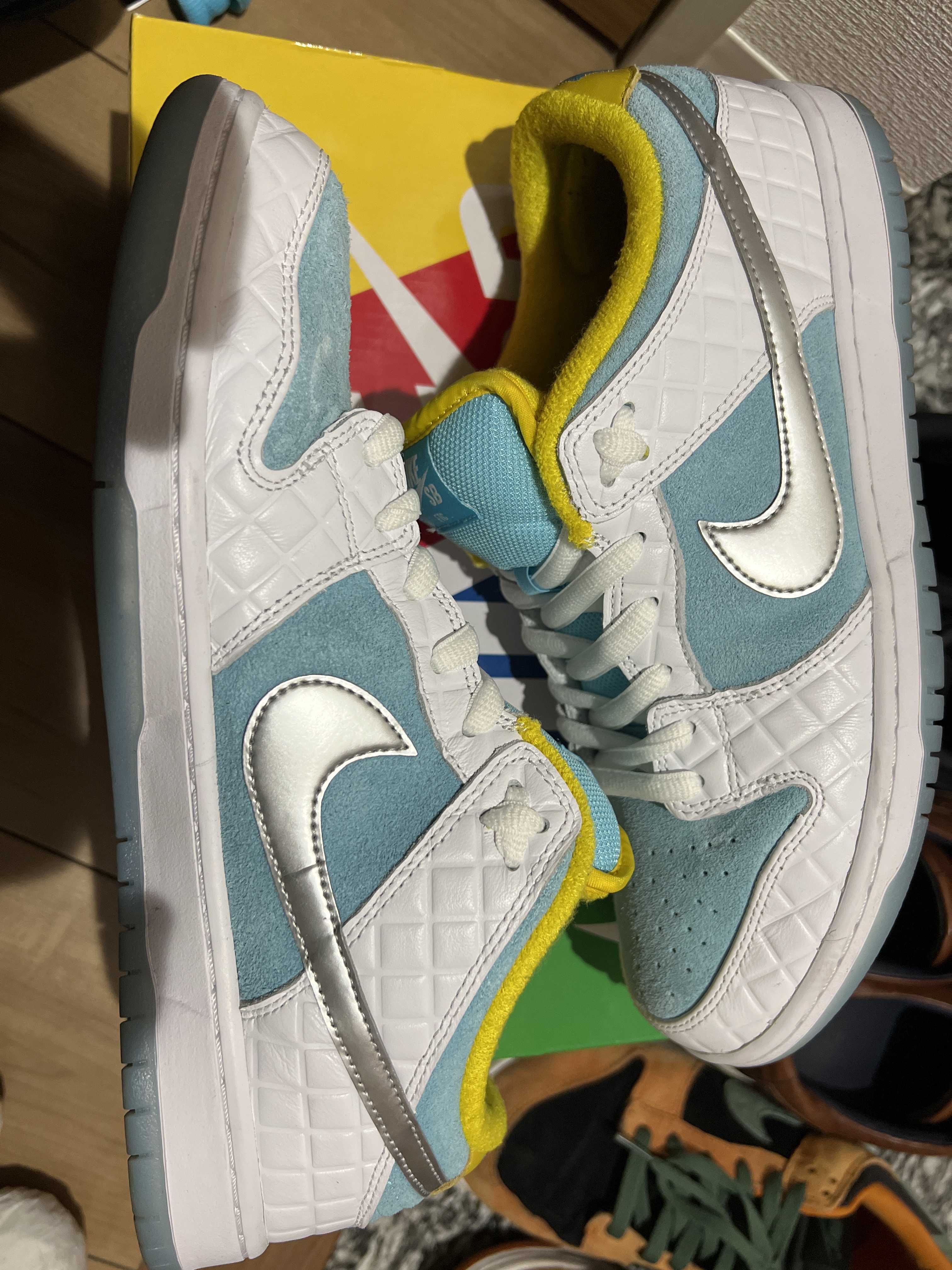 FTC × Nike SB Dunk Low "White/Blue"