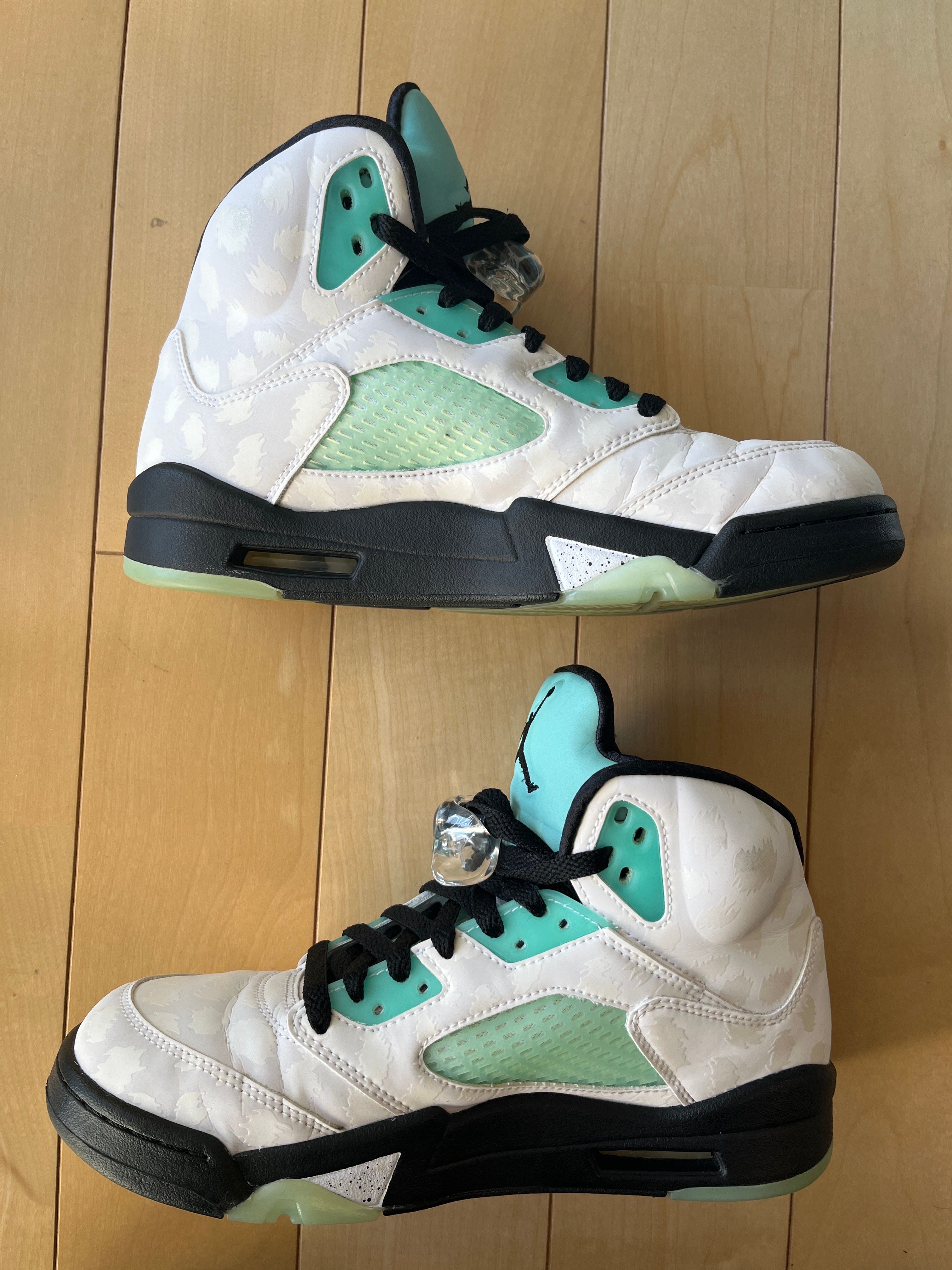 Nike Air Jordan 5 "White/Black/Island Green"