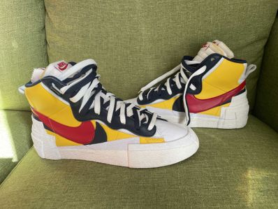 sacai × Nike Blazer Mid "Varsity Maize/Varsity Red"