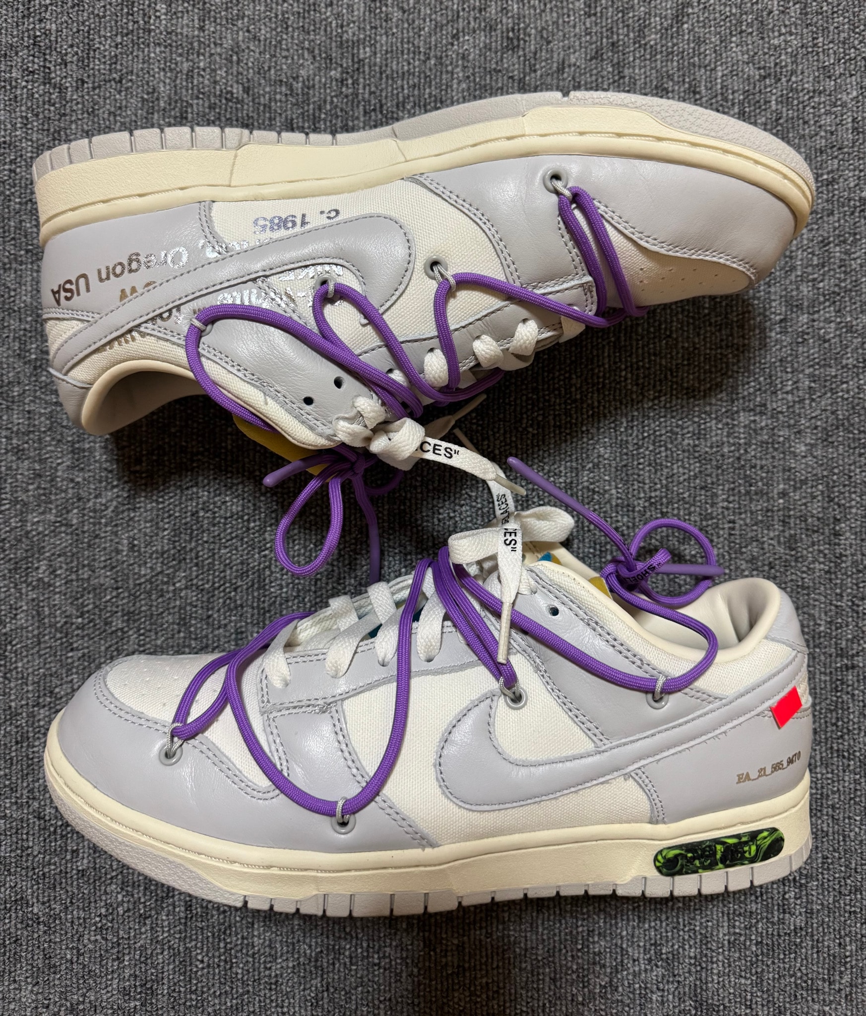 Off-White × Nike Dunk Low "Sail/Neutral Gray"