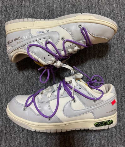 Off-White × Nike Dunk Low "Sail/Neutral Gray"