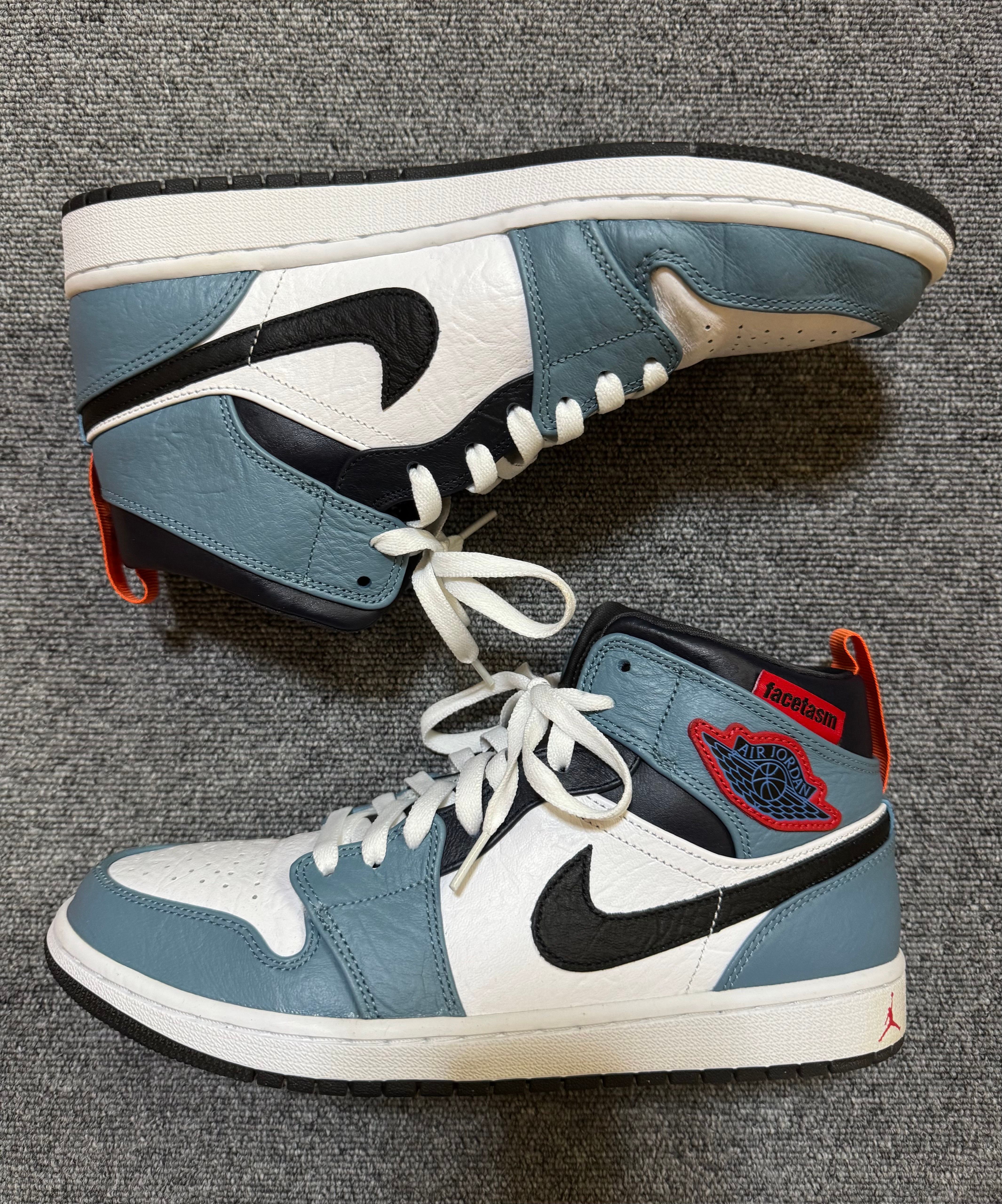 FACETASM × Nike Air Jordan 1 Mid "White/Navy"