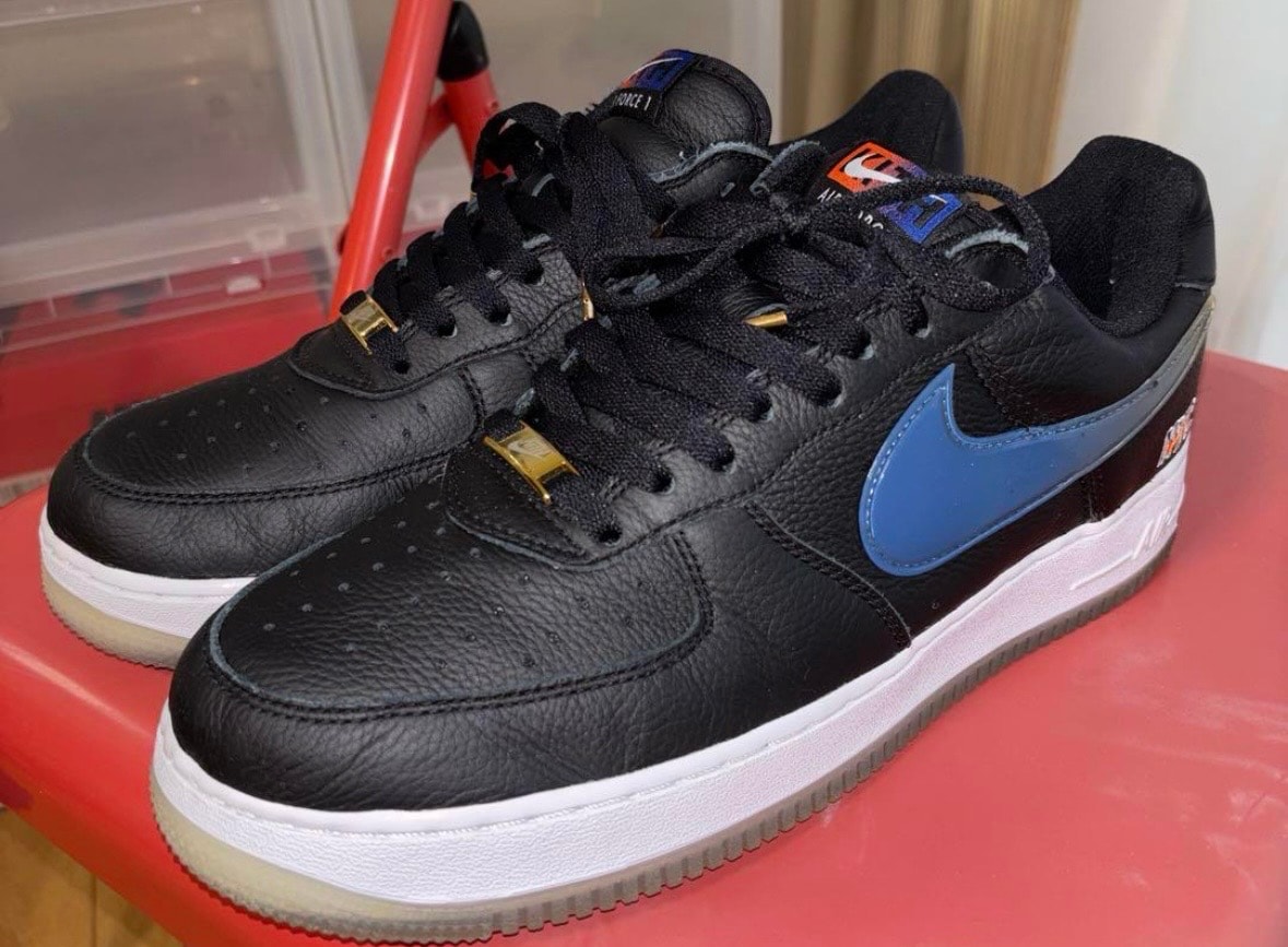 KITH × Nike Air Force 1 Low New York Knicks "Black/Brilliant Orange/Rush/Brilliant White"