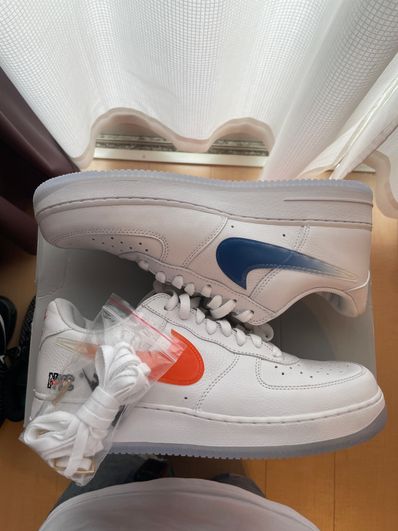 KITH × Nike Air Force 1 Low "White/Rush Blue/White/Brilliant Orange"