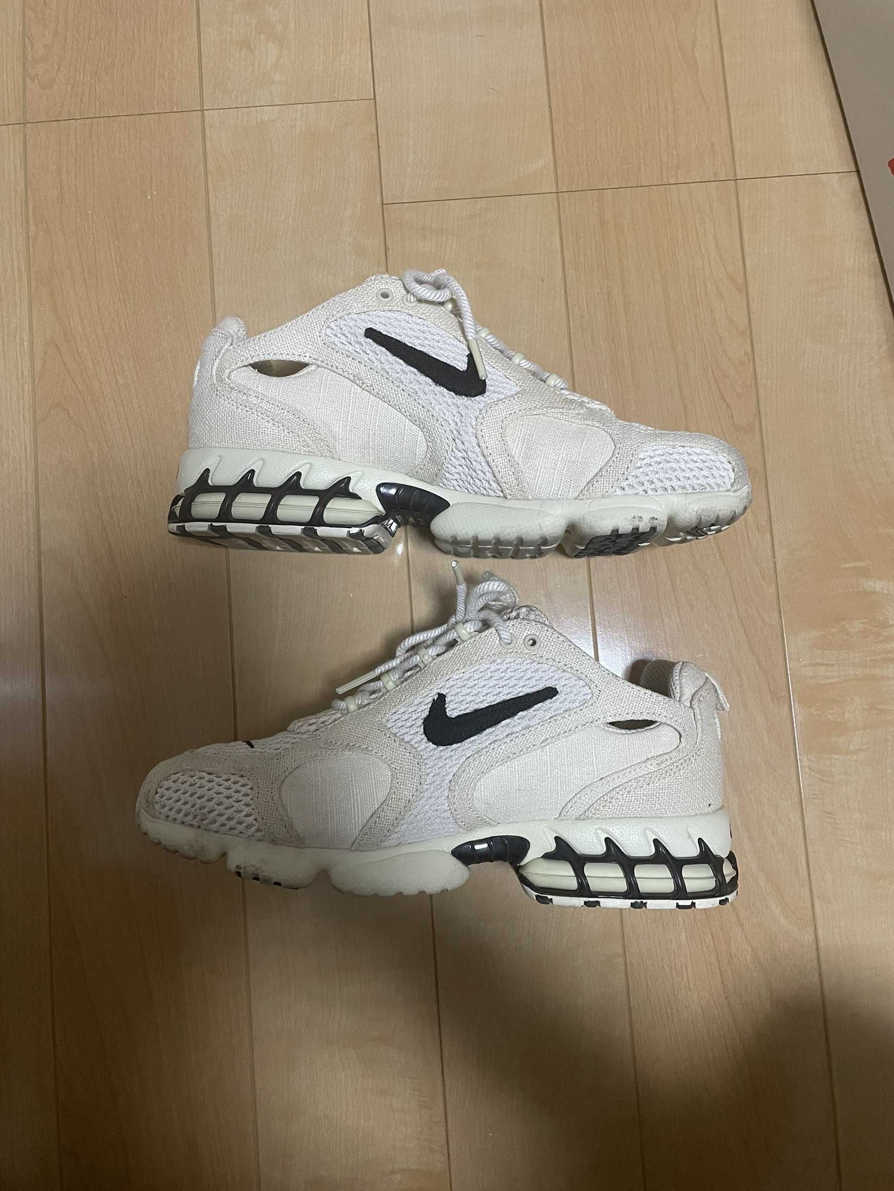 Stussy × Nike Air Zoom Spiridon CG 2 "Fossil/Black"