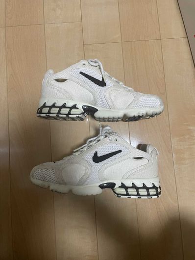 Stussy × Nike Air Zoom Spiridon CG 2 "Fossil/Black"