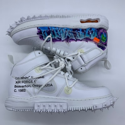 Off-White × Nike Air Force 1 Mid "Graffiti"