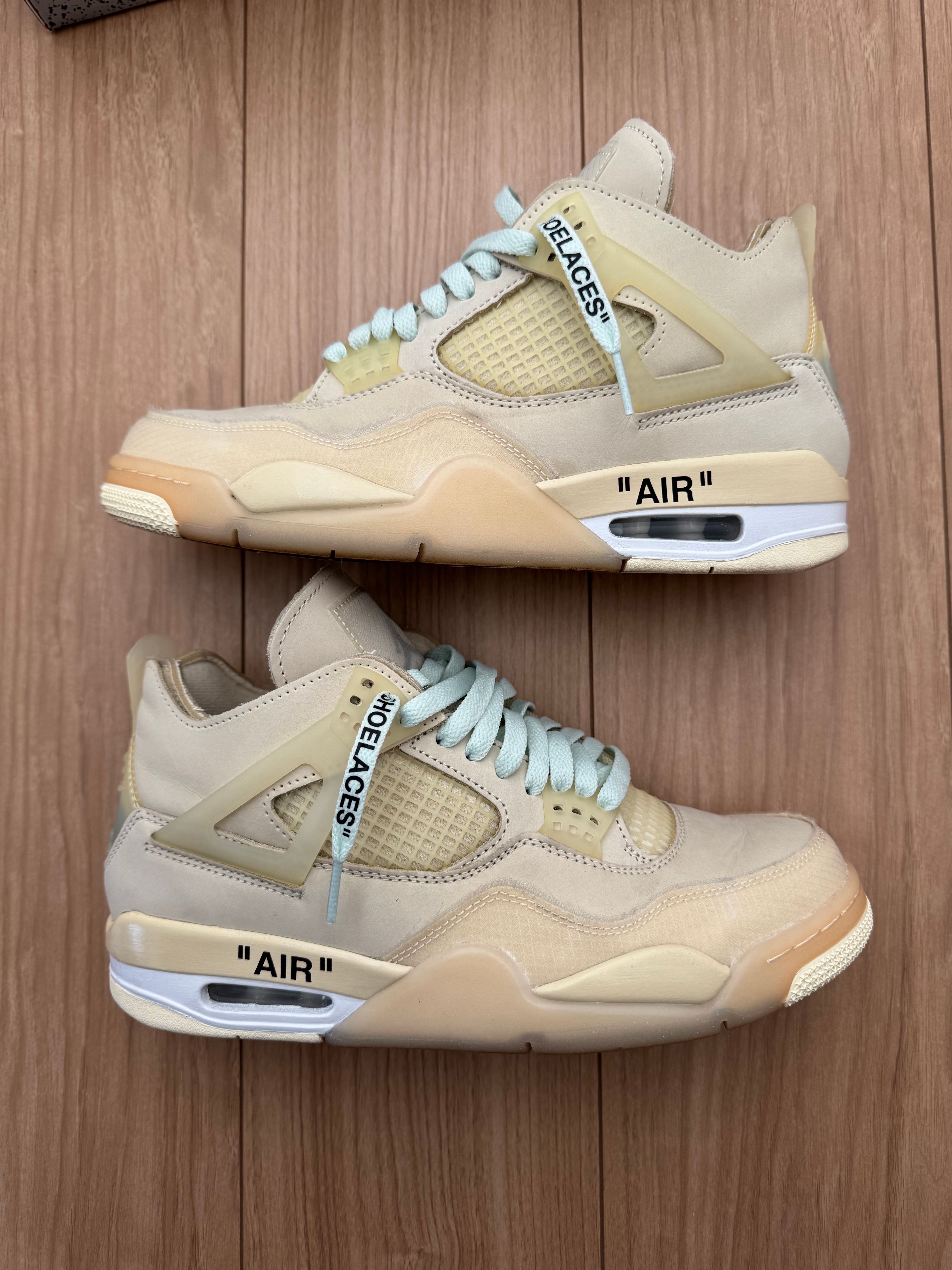 Off-White × Nike Women's Air Jordan 4 SP "Sail"