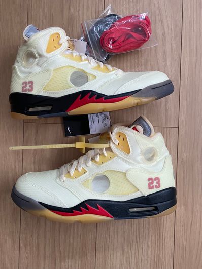 Off-White × Nike Air Jordan 5 "Sail"