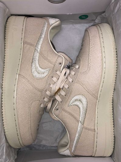 Stussy × Nike Air Force 1 Low "Fossil Stone"