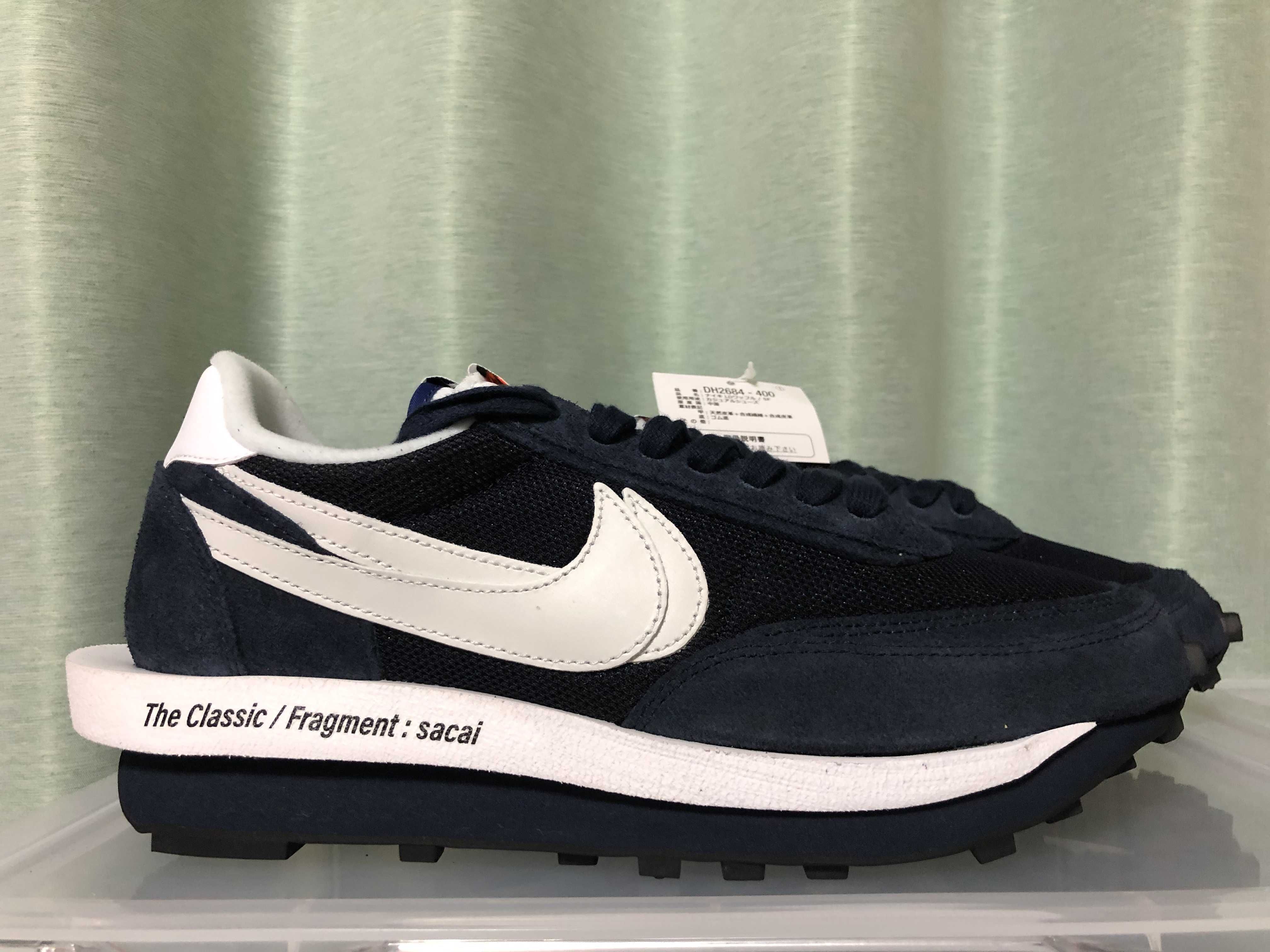 Fragment × sacai × Nike LD Waffle "Blackended Blue"