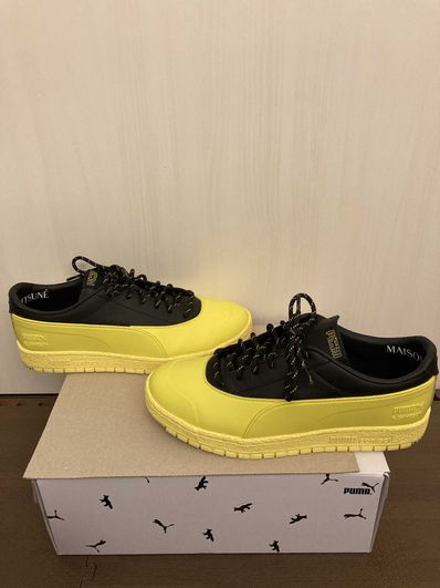 MAISON KITSUNE × PUMA RALPH SAMPSON 70 RUBBER "BLACK/YELLOW"