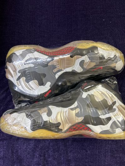 Nike Air Foamposite One Fighter Jet "Black/Hyper Red Dark Grey White"
