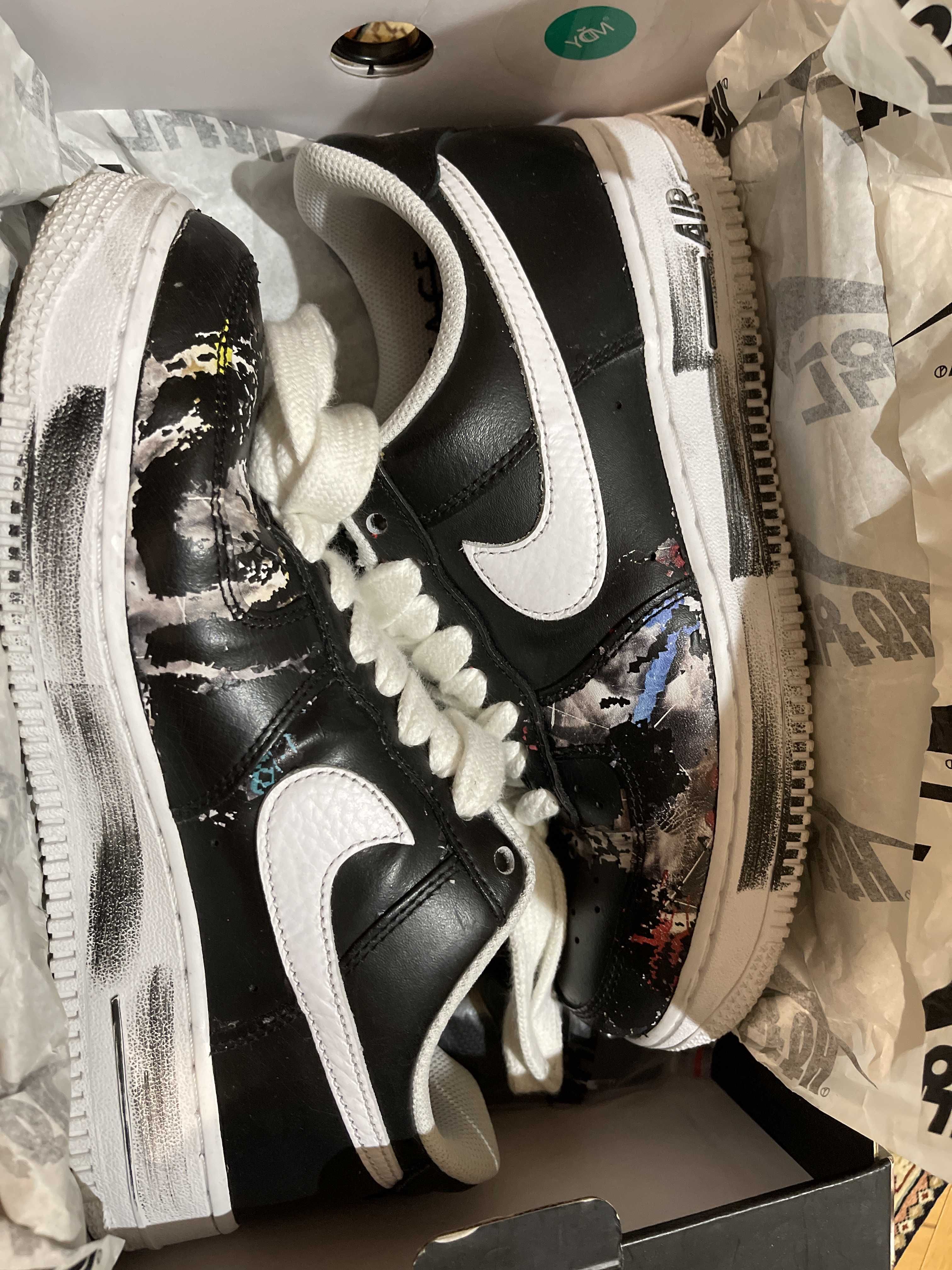 PEACEMINUSONE × Nike Air Force 1 Low Para Noise "Black" / G-DRAGON