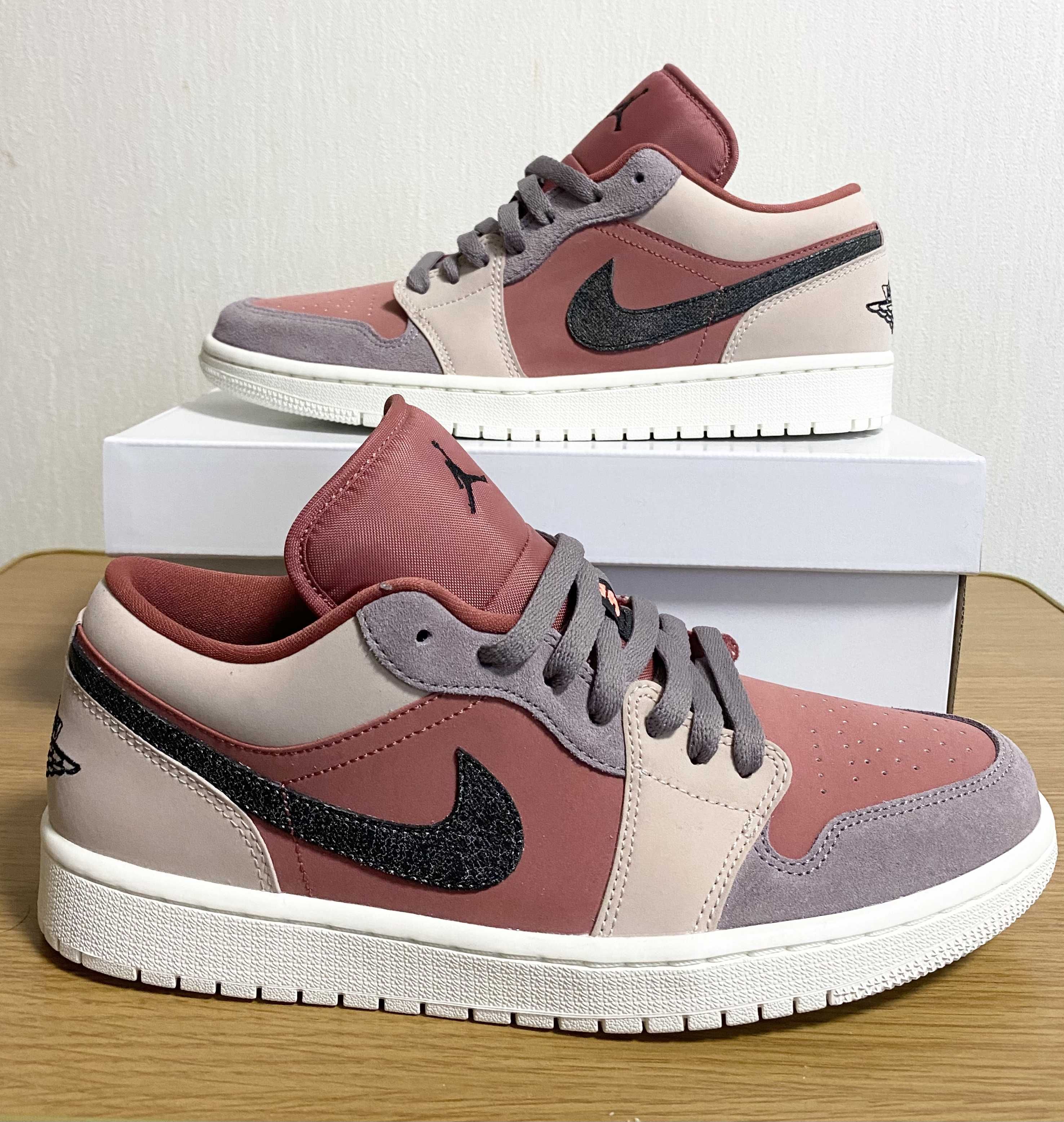 Nike Women's Air Jordan 1 Low "Canyon Rust/Black-Purple Smoke"