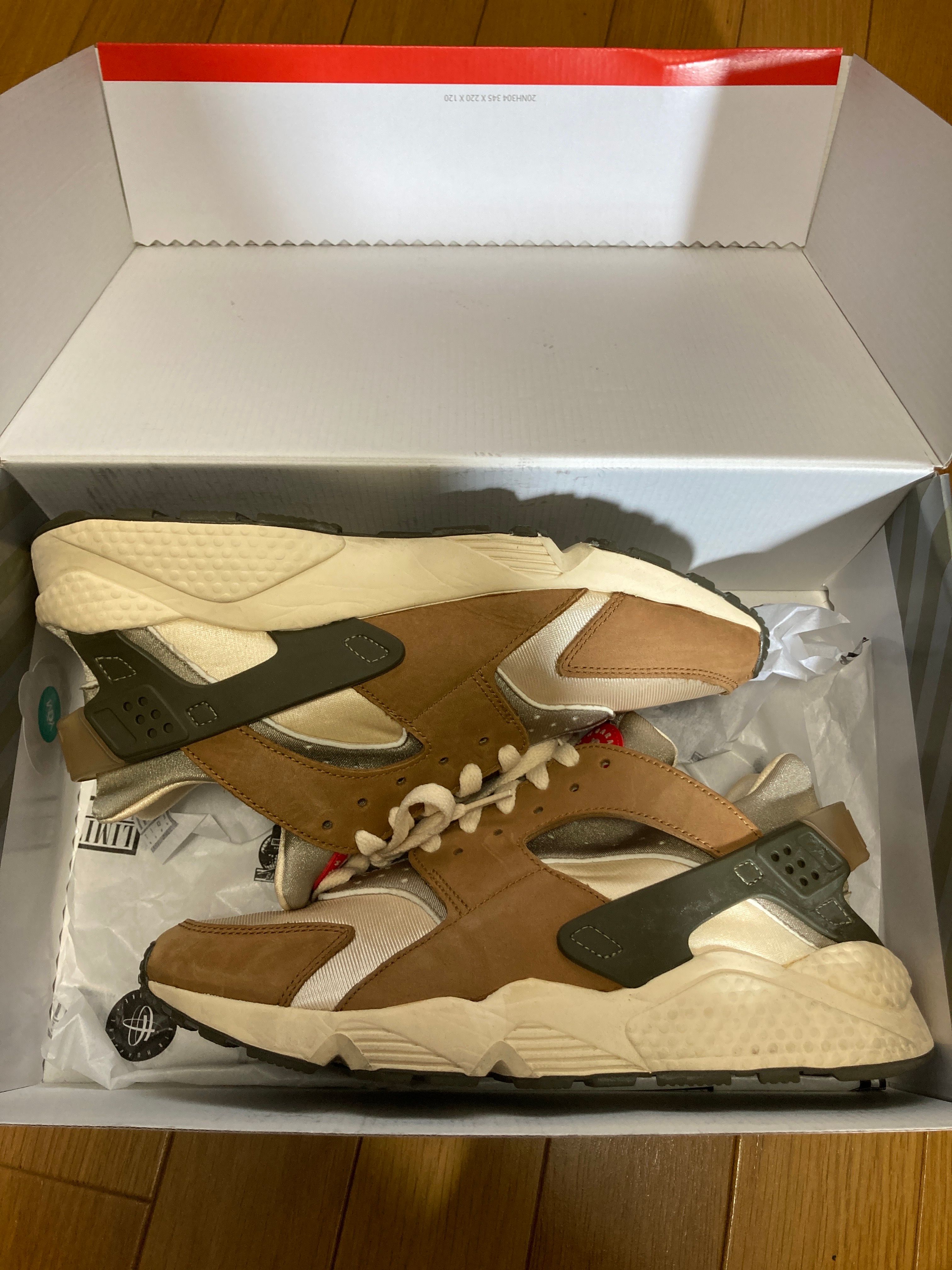 Stussy × Nike Air Huarache "Desert Oak"