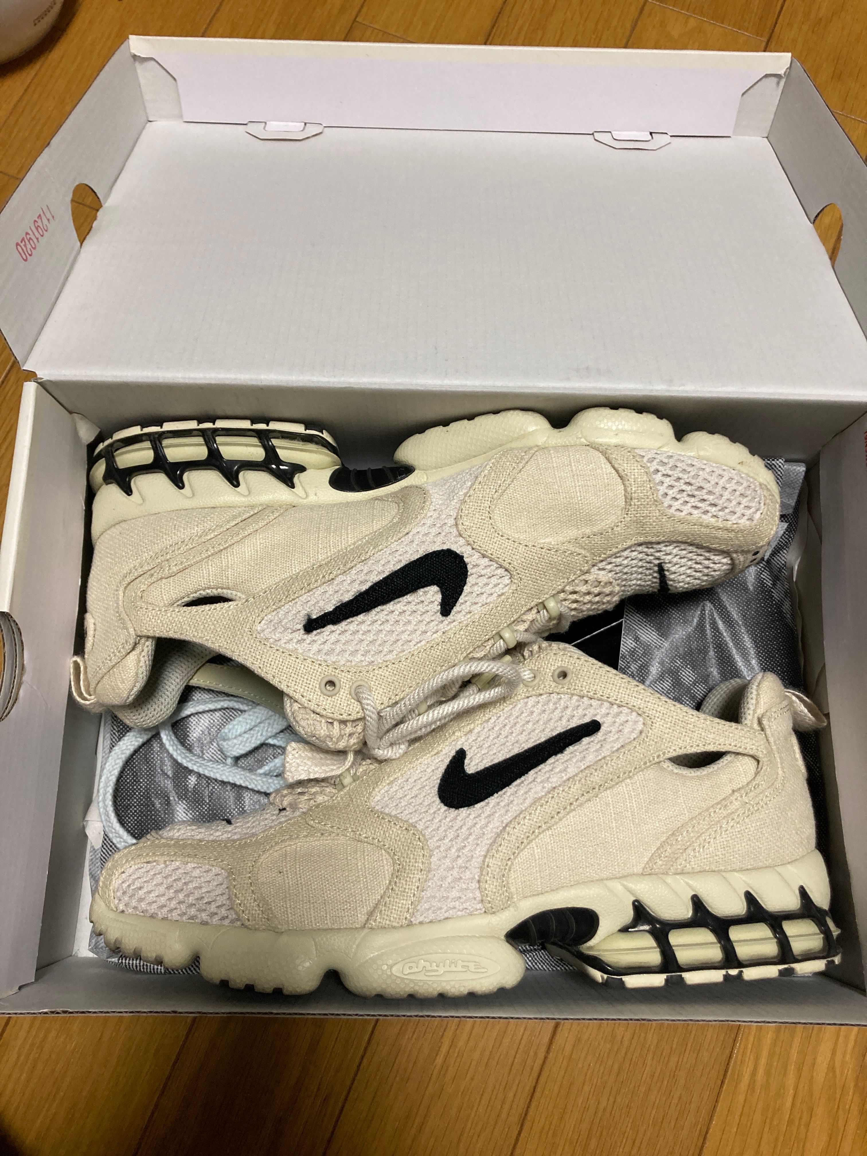 Stussy × Nike Air Zoom Spiridon CG 2 "Fossil/Black"