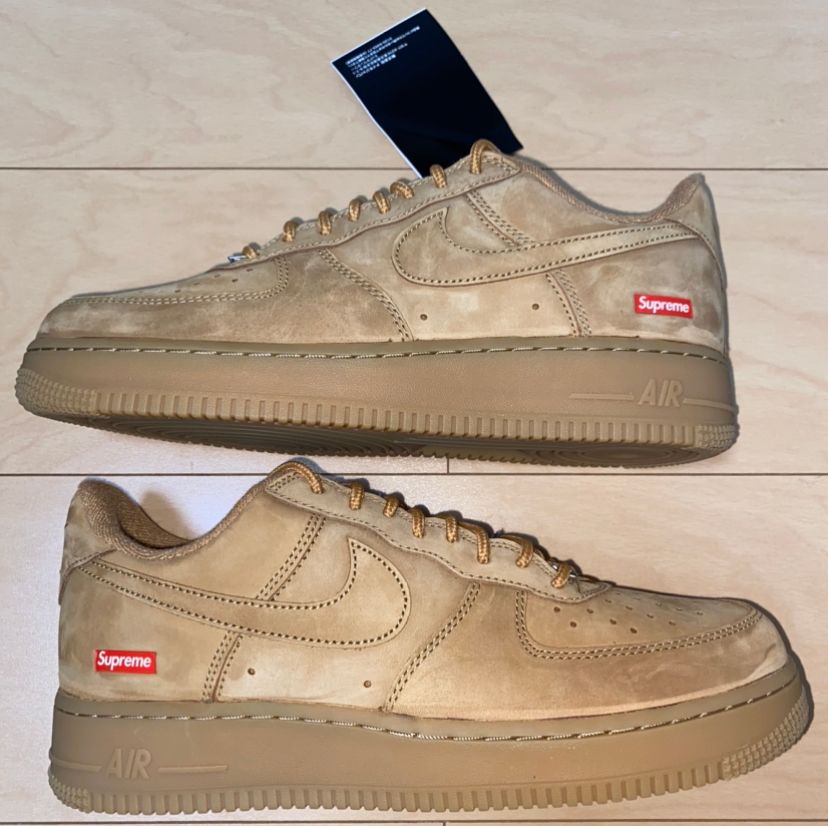 Supreme × Nike Air Force 1 Low "Flax/Wheat"