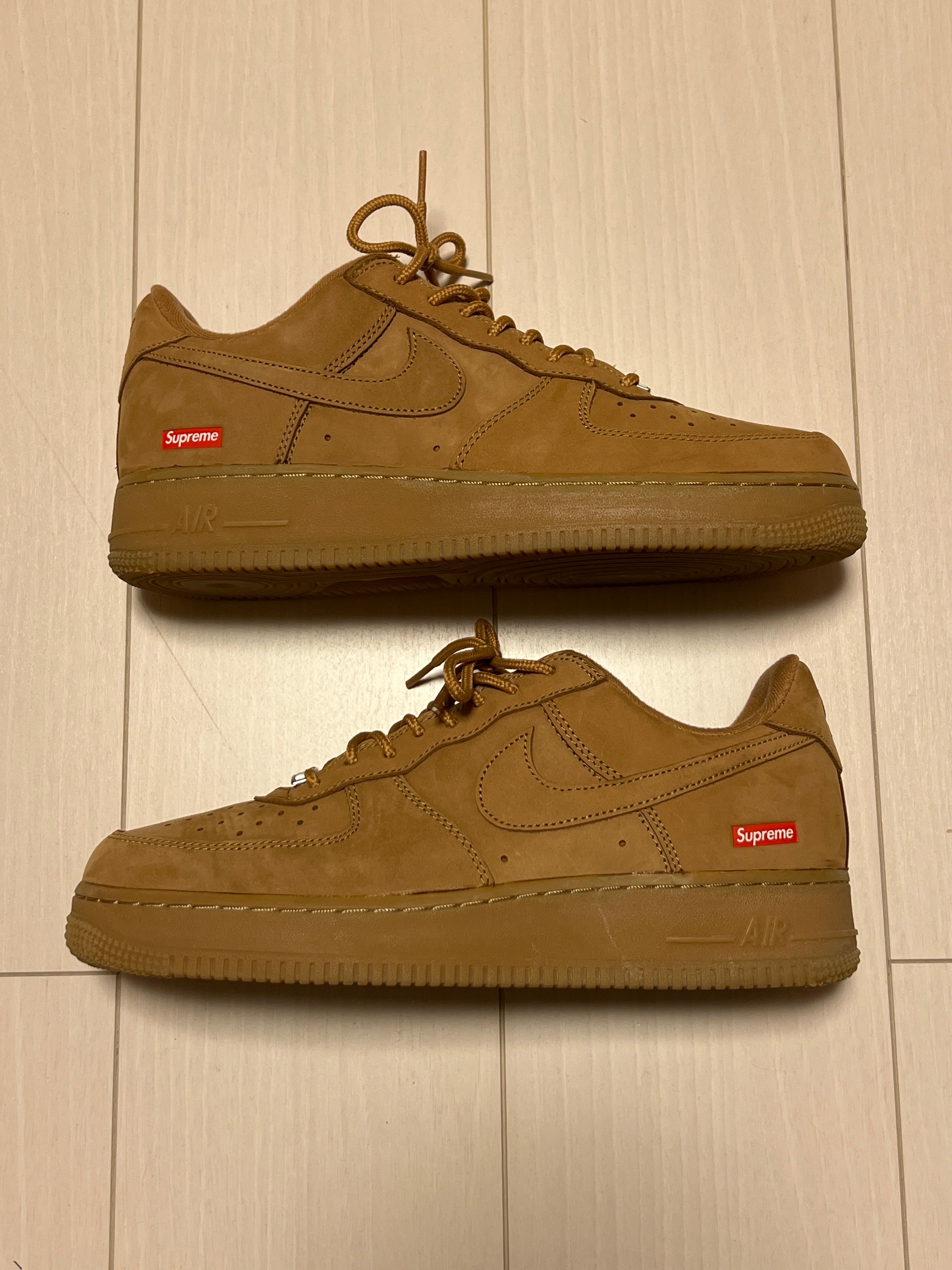 Supreme × Nike Air Force 1 Low "Flax/Wheat"