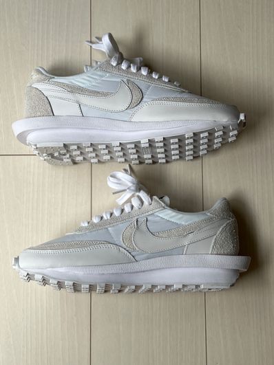 sacai × Nike LDV Waffle "Triple White"