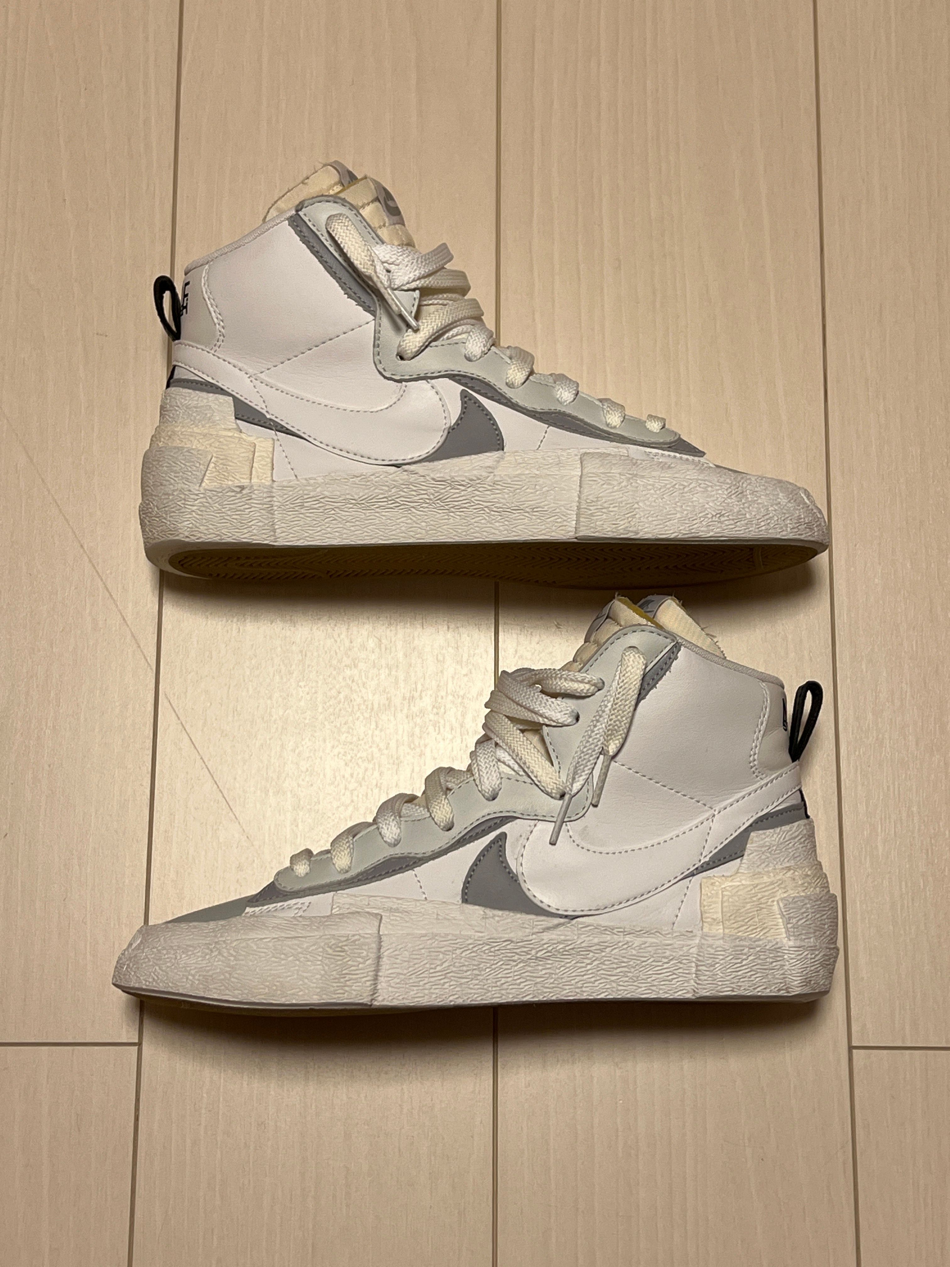 sacai × NIKE BLAZER MID "WHITE/WOLF GREY"