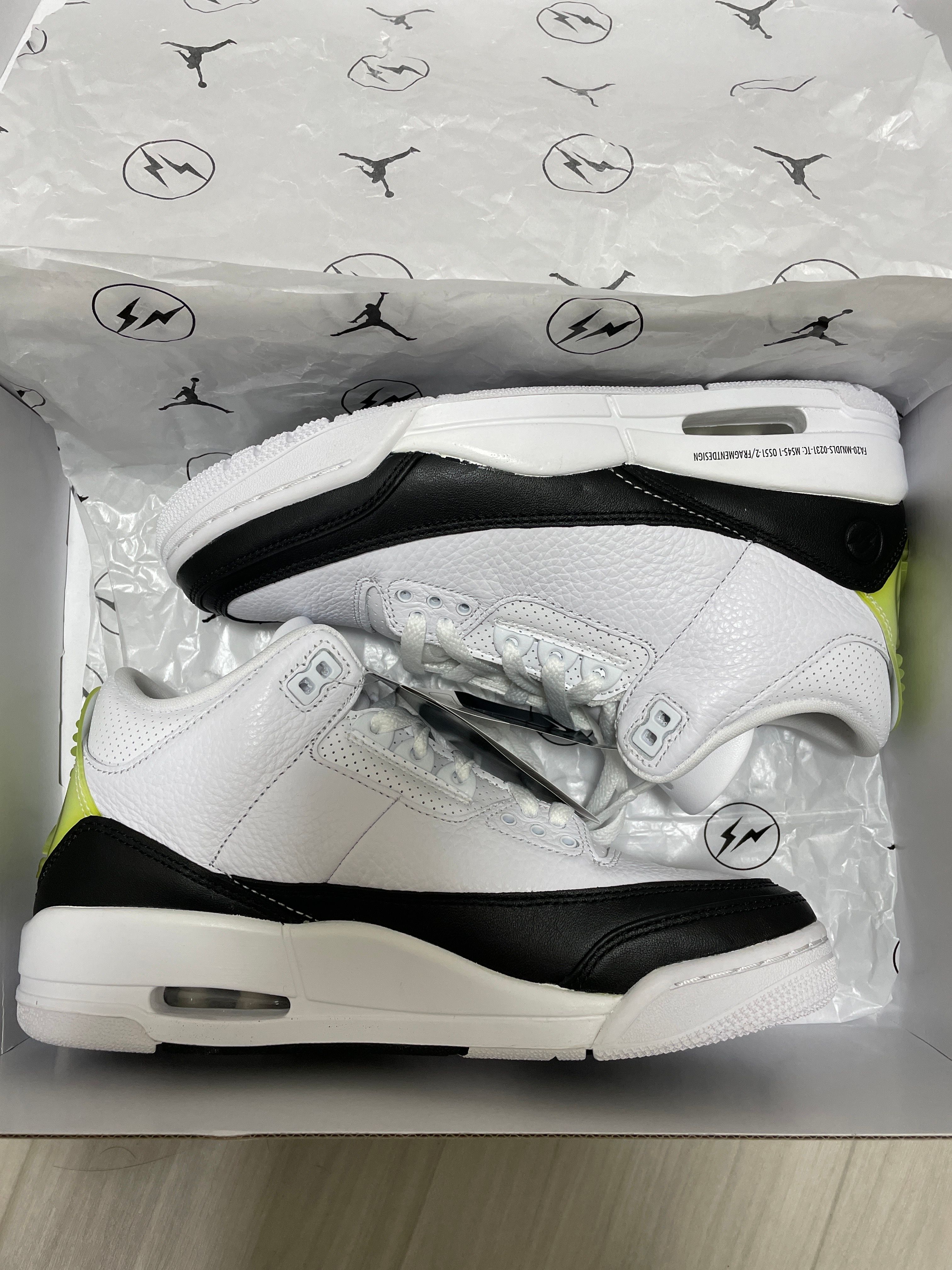 Fragment × Nike Air Jordan 3 "White/Black"
