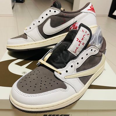 Travis Scott × Nike Air Jordan 1 Low OG SP "Reverse Mocha/Sail and Ridgerock"