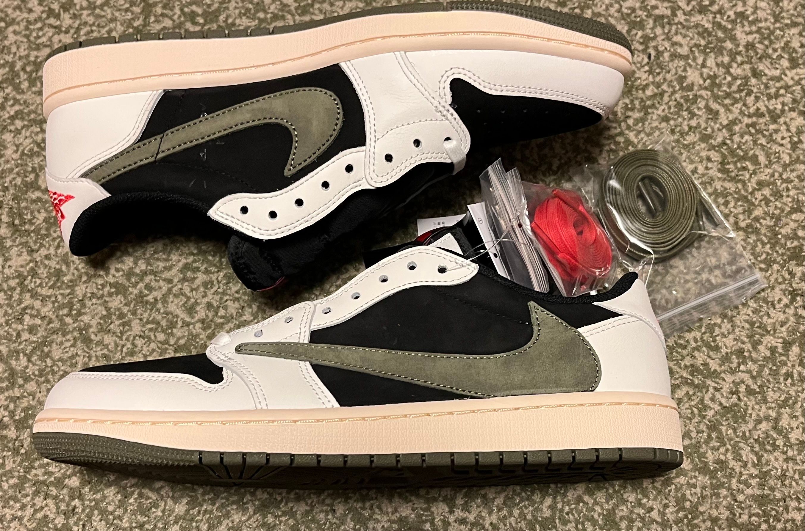 Travis Scott × Nike Women's Air Jordan 1 Low OG "Medium Olive"