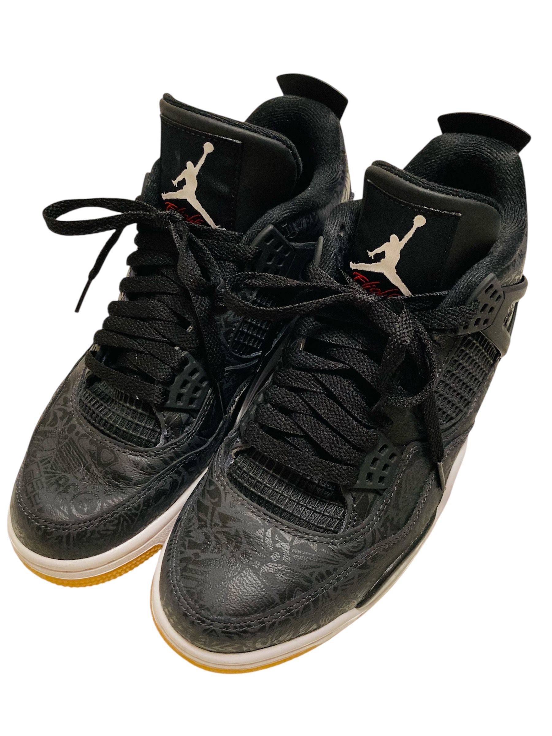 Nike Air Jordan 4 Retro "Laser Black/Gum"