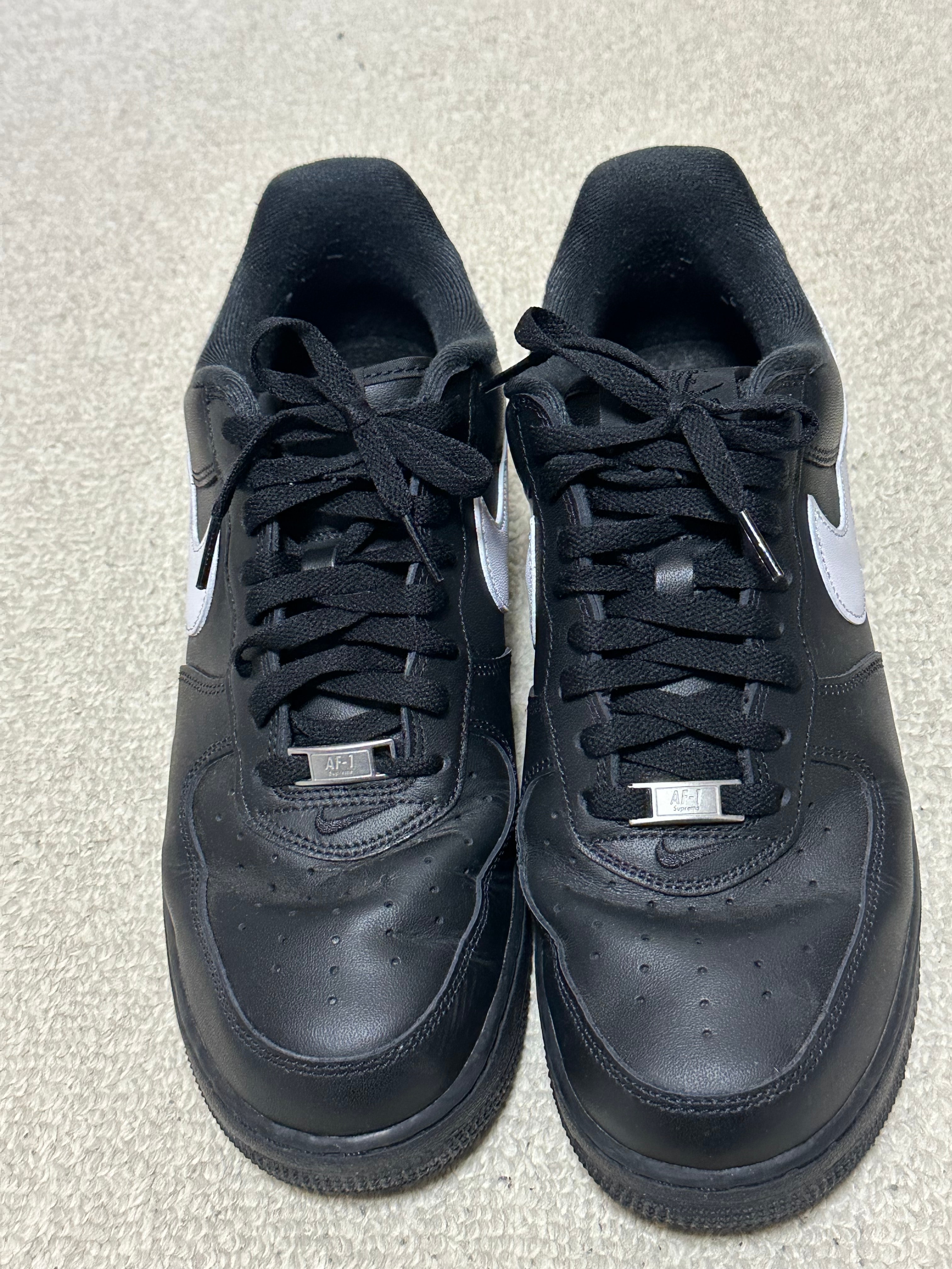 Supreme × Nike Air Force 1 Low "Black/White"
