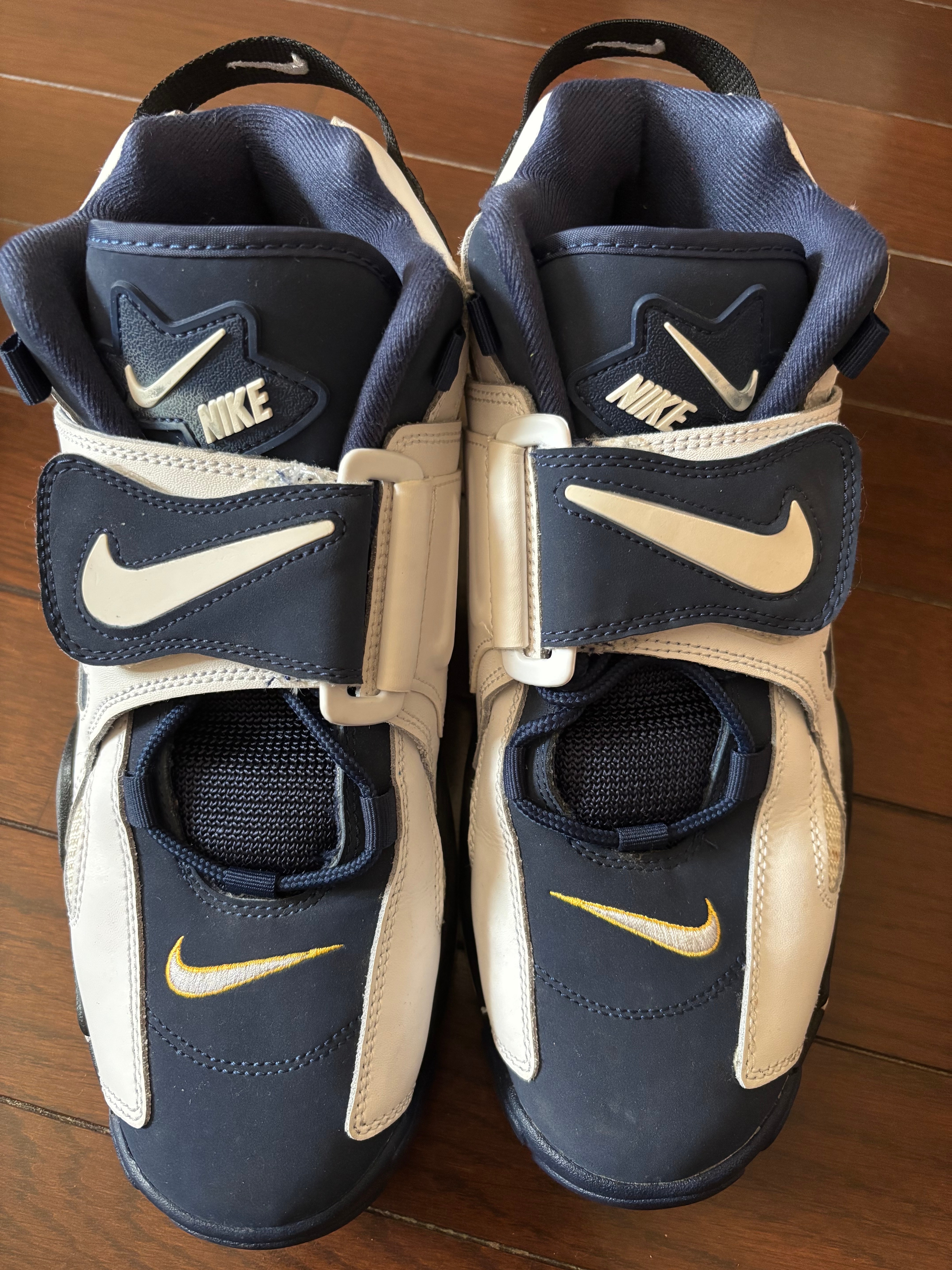 NIKE AIR BARRAGE MID WHITE/NAVY