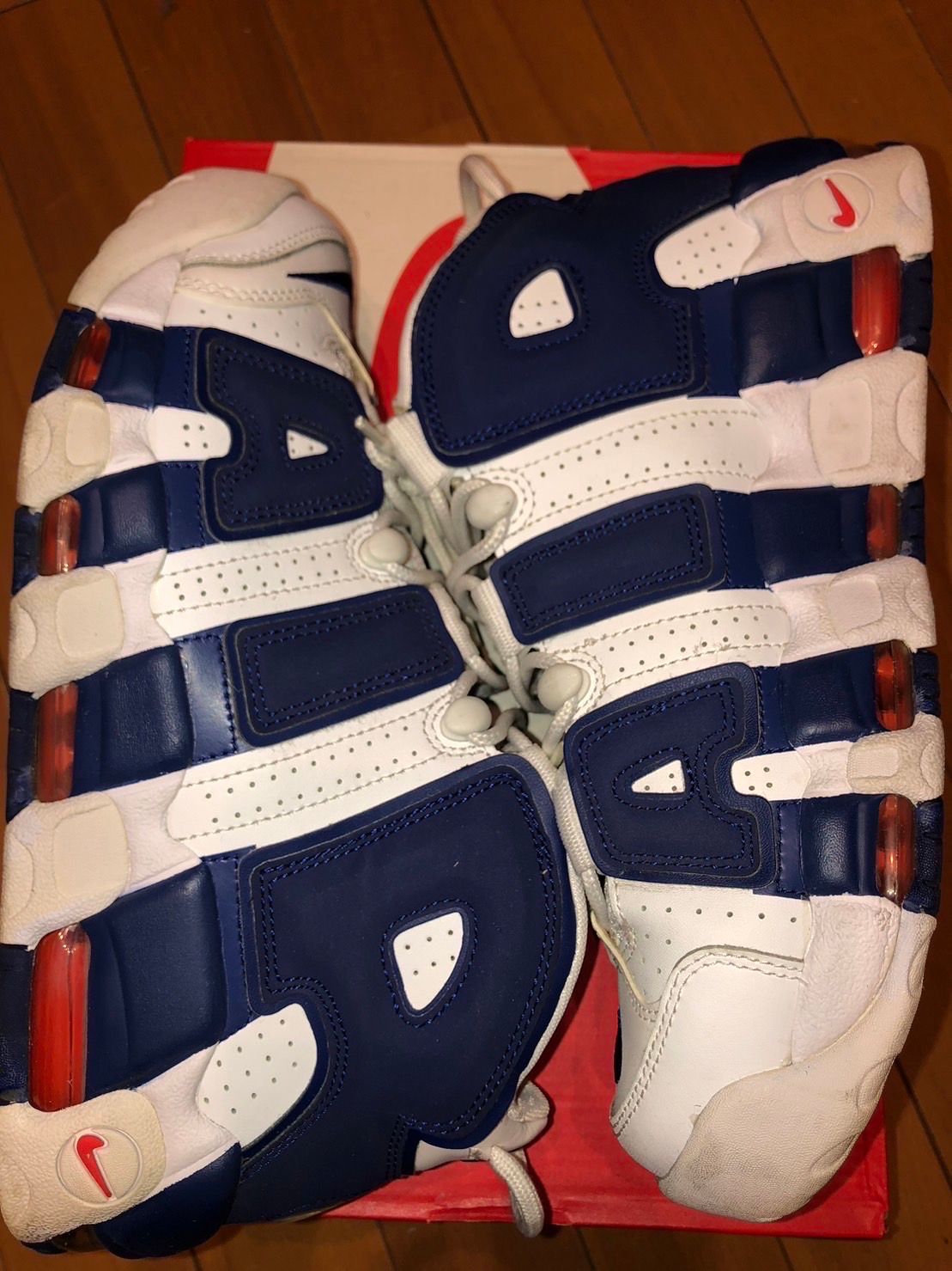 NIKE AIR MORE UPTEMPO 96 "WHITE/DEEP ROYAL BLUE"