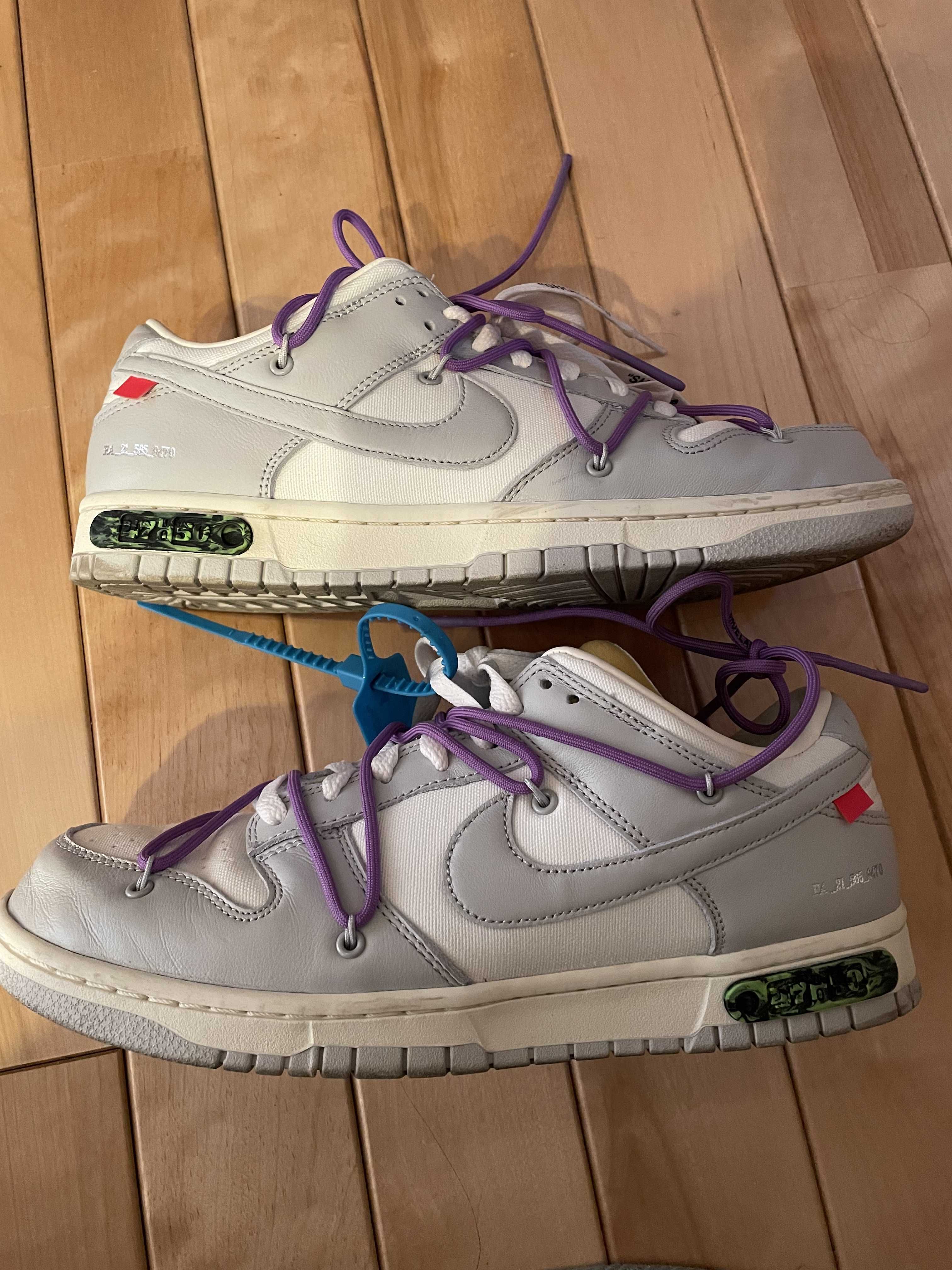 Off-White × Nike Dunk Low "Sail/Neutral Gray"