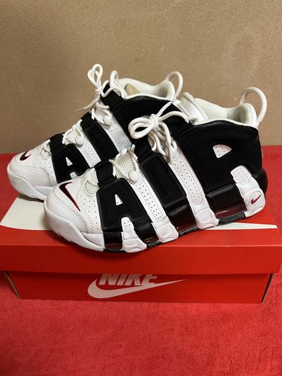 NIKE AIR MORE UPTEMPO "WHITE/BLACK/UNIVERSITY RED"(2020)
