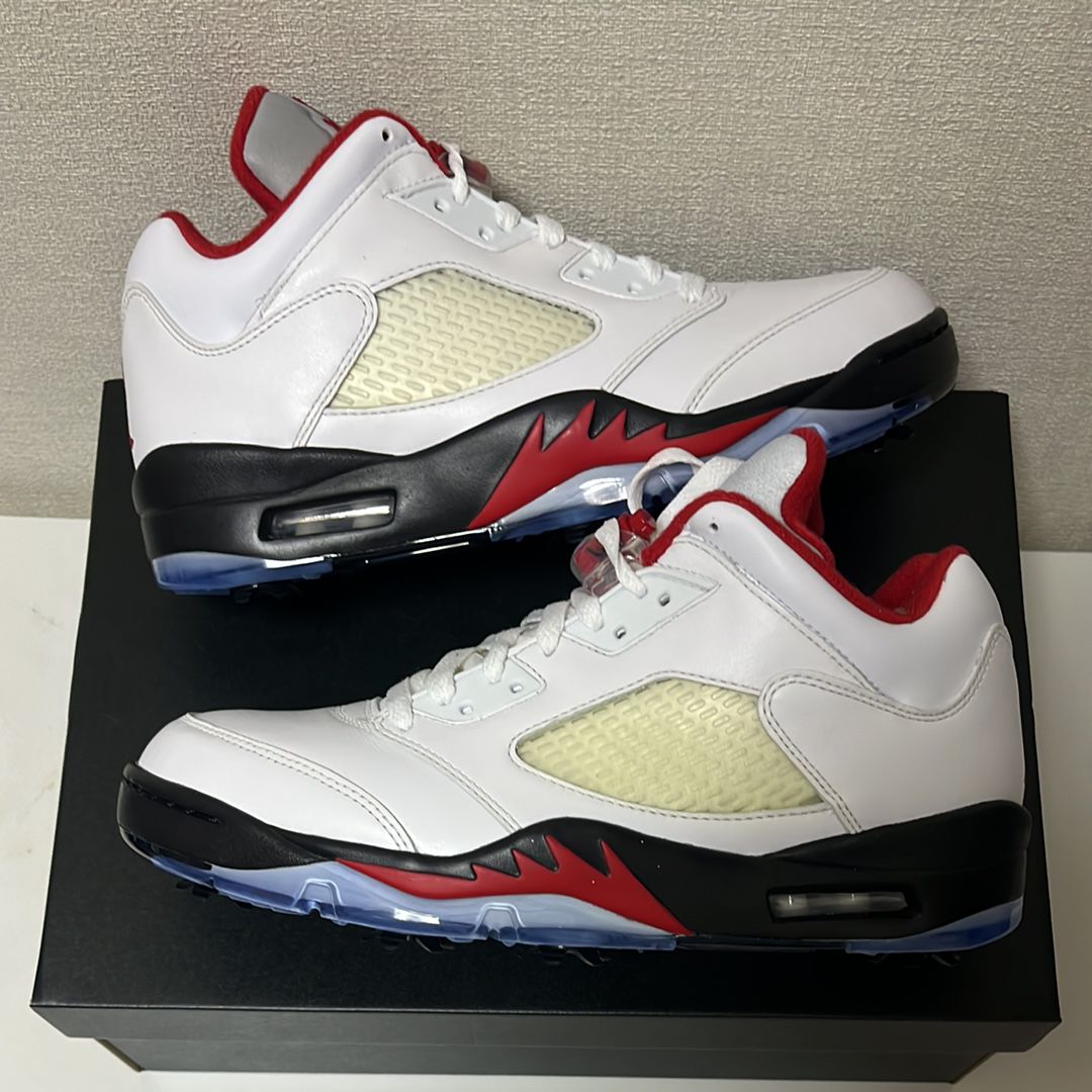 Nike Air Jordan 5 Retro Low Golf "Fire Red/Silver Tongue"