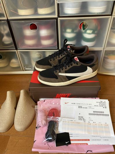 Travis Scott × Nike Air Jordan 1 Low OG SP-T "Black/Dark Mocha"