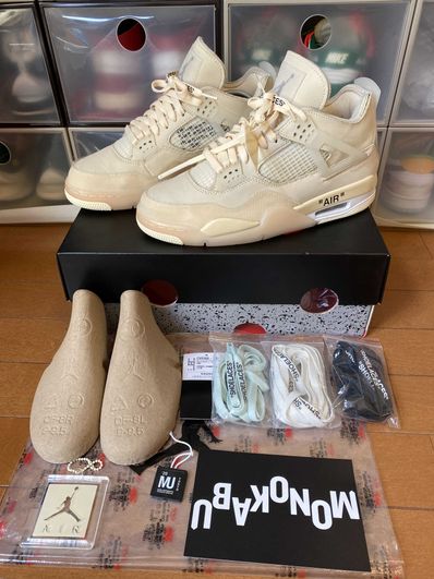 Off-White × Nike Women's Air Jordan 4 SP "Sail"