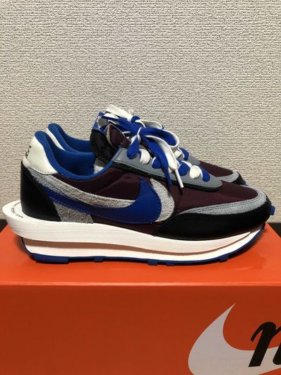 UNDERCOVER × sacai × Nike LD Waffle "Night Maroon/Pale Ivory-Ground Grey-Team Royal"