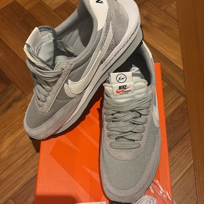 fragment design × sacai × Nike LD Waffle "Light Smoke Grey"